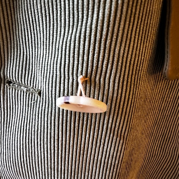 Women's Corduroy Lined Green Jacket - Picture 6 of 12